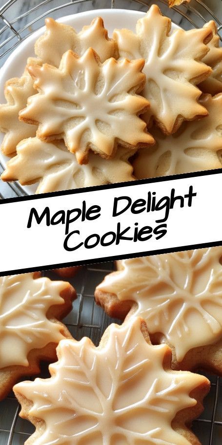 Cozy Fall Delight: Perfect Glazed Maple Shortbread Cookies